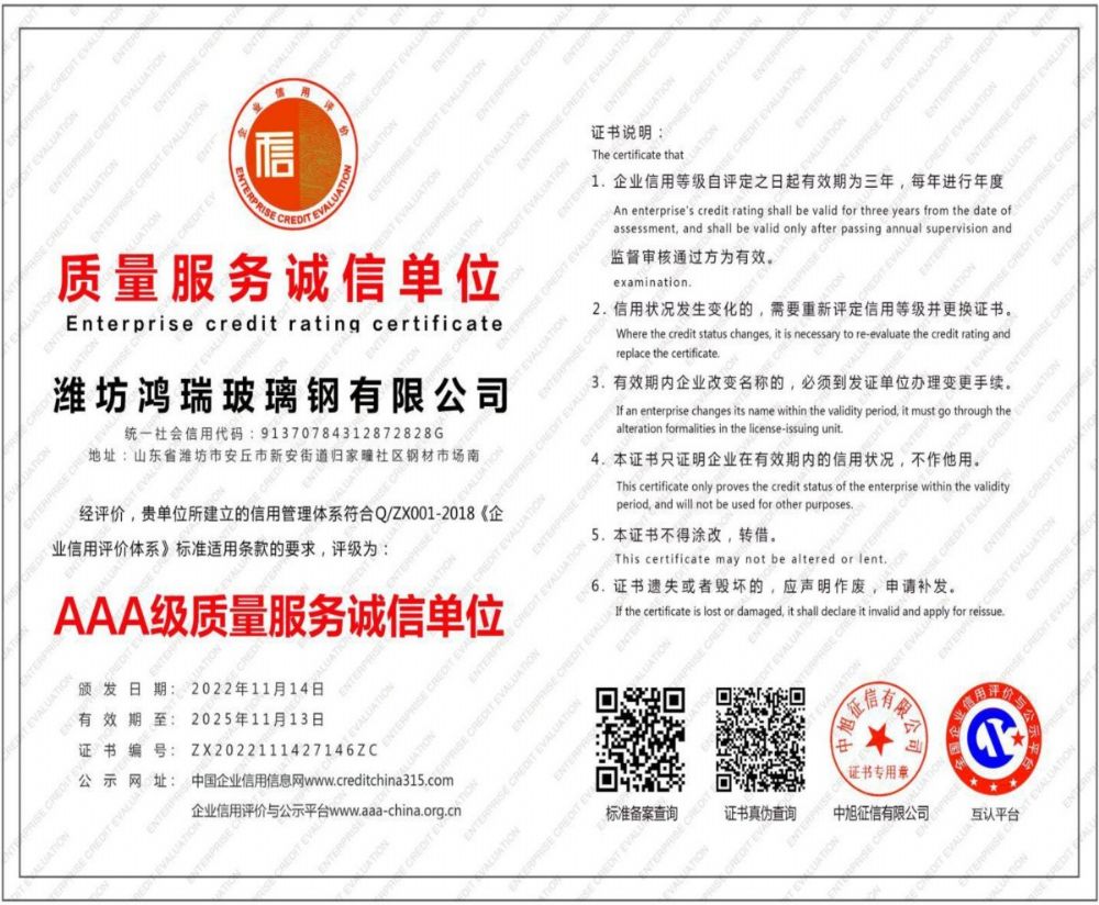 質(zhì)量服務誠信單位